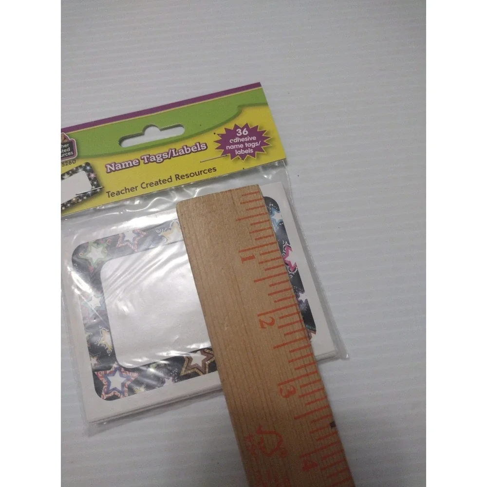 Teacher Created Resources Name‎ Tags Labels Stars Border 36 Adhesive Tags